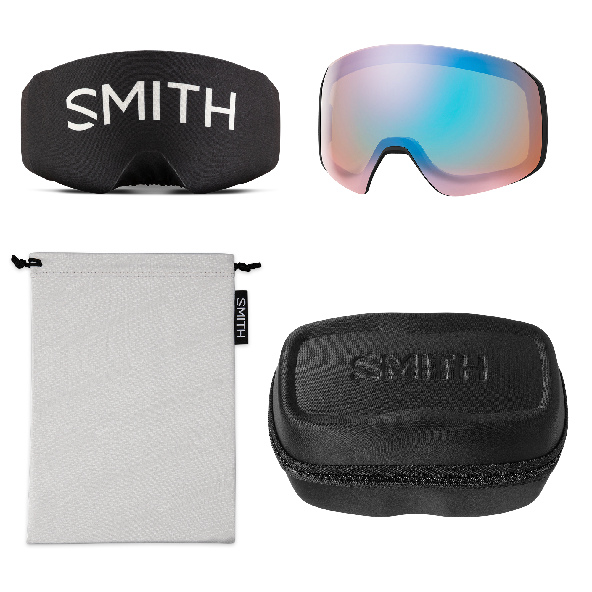 4D Mag S Low Bridge Fit, Black + ChromaPop™ Photochromic Rose Flash, hi-res